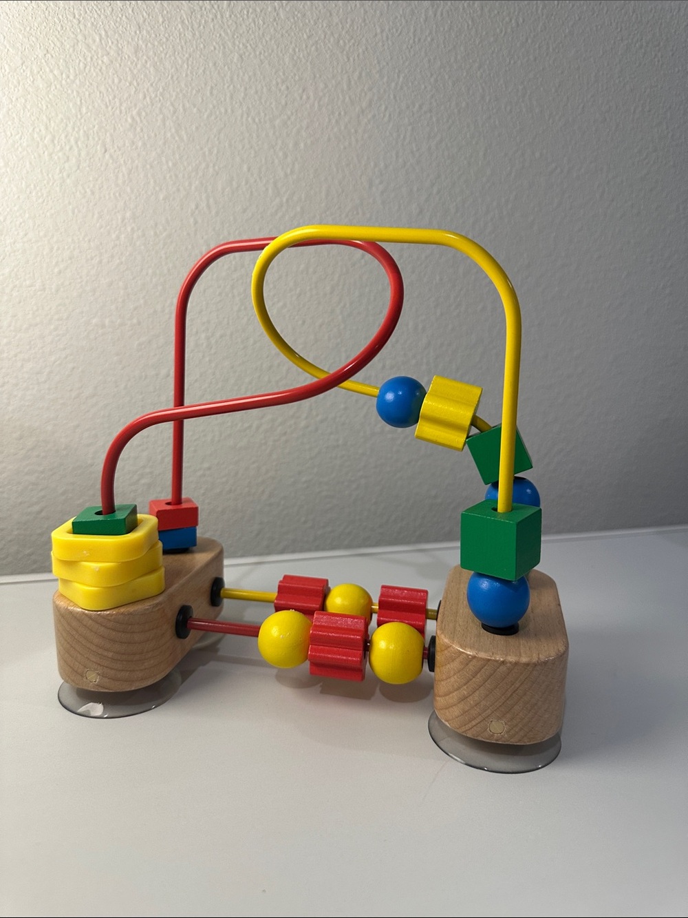 Melissa and Doug Suction cup Wooden Bead Maze Activity Toy